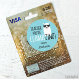 Blue "You're Llamazing" Teacher Appreciation Stickers