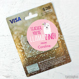 Pink "You're Llamazing" Teacher Appreciation Stickers