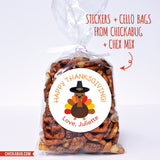 Happy Thanksgiving Friends Stickers - Turkey, Acorn, Pumpkin and Corn