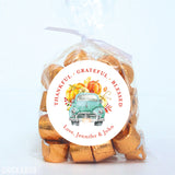 "Thankful, Grateful, Blessed" Vintage Truck Fall Stickers