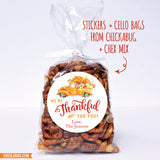 "We're Thankful For You!" Vintage Truck Thanksgiving Stickers