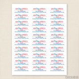 "God Bless America" Address Labels