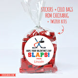 Hockey "Hope Your Valentine's Day SLAPS" Stickers