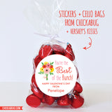 Flower Bouquet "Best of the Bunch" Valentine's Day Stickers