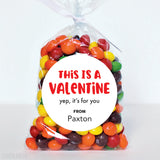 "This is a Valentine" Valentine's Day Stickers