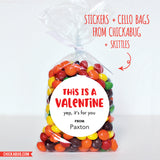 "This is a Valentine" Valentine's Day Stickers