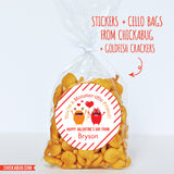 "You're a Monster-iffic Friend" Valentine's Day Stickers