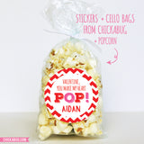 "You Make My Heart Pop" Valentine's Day Stickers