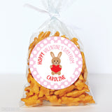 Bunny "Hoppy Valentine's Day" Valentine's Day Stickers
