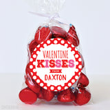 "Valentine Kisses" Valentine's Day Stickers