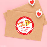 "You Have a Pizza My Heart" Valentine's Day Stickers