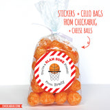 Basketball Valentine's Day Stickers