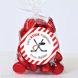 Hockey Valentine's Day Stickers