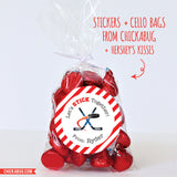Hockey Valentine's Day Stickers