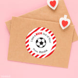 Soccer Valentine's Day Stickers