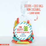 Frog Valentine's Day Stickers