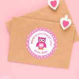 Owl Valentine's Day Stickers