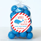 Whale Valentine's Day Stickers