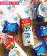 Milk and Cookies Valentine's Day Stickers