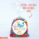 Narwhal Valentine's Day Stickers