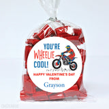 Dirt Bike Valentine's Day Stickers