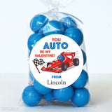 Race Car Driver Valentine's Day Stickers