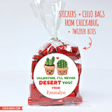Cactus Valentine's Day Stickers