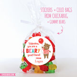 Beary Good Friend Valentine's Day Stickers