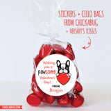 Pawsome Dog Valentine's Day Stickers