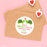 Turtles Valentine's Day Stickers