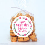 Flower Wreath Valentine's Day Stickers