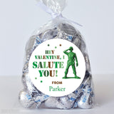 Army Toy Valentine's Day Stickers