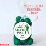 Army Toy Valentine's Day Stickers