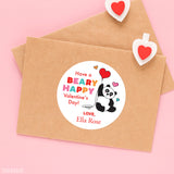 Panda Valentine's Day Stickers
