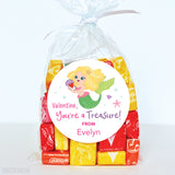 Mermaid with Blonde Hair Valentine's Day Stickers