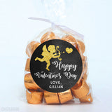 Gold Cupid Valentine's Day Stickers