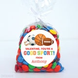 Sports Valentine's Day Stickers