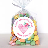 Watercolor Heart Valentine's Day Stickers