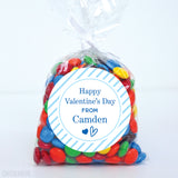 Valentine's Day Stickers - Blue