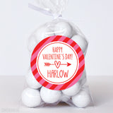 Heart & Arrow Valentine's Day Stickers - Red