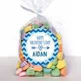 Heart & Arrow Valentine's Day Stickers - Blue