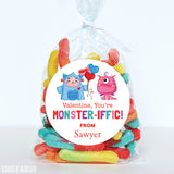 "You're Monster-iffic" Valentine's Day Stickers
