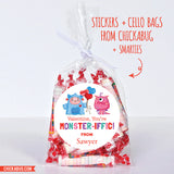 "You're Monster-iffic" Valentine's Day Stickers