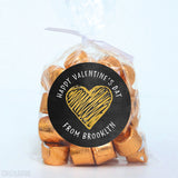 Chalkboard & Heart Valentine's Day Stickers