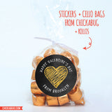 Chalkboard & Heart Valentine's Day Stickers