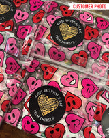 Chalkboard & Heart Valentine's Day Stickers