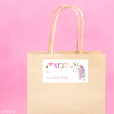 Unicorn Valentine's Day Gift Labels