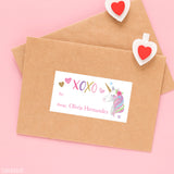 Unicorn Valentine's Day Gift Labels