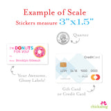 Donut Valentine's Day Gift Labels