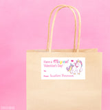 Magical Unicorn Valentine's Day Gift Labels